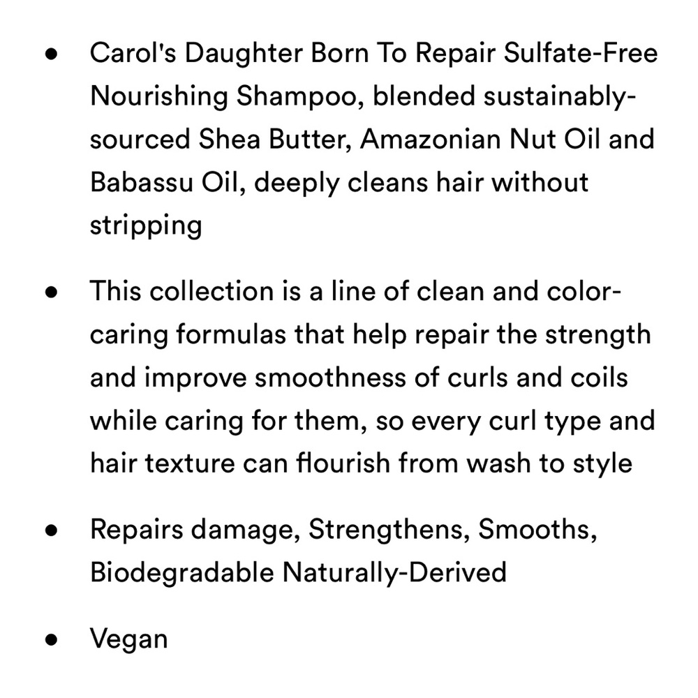 Carol’s Daughter Born to Repair Shampoo & Conditioner Bundle - Picture 9 of 10